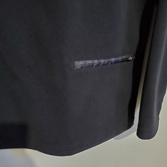 ROOTS / M / Men's Polar Fleece Wind Resistant 1/4 Zip Long Sleeve Polo Jacket - Picture 8 of 12